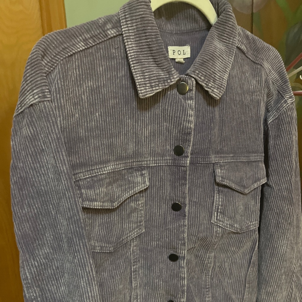 Distressed shacket